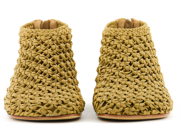 Paul Warmer ELENA IACHI CROCHET BOOTIE CAMEL