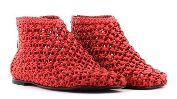 Paul Warmer ELENA IACHI CROCHET BOOTIE ROSSO