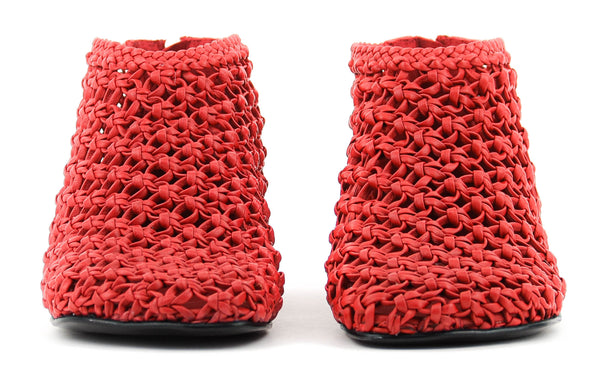 Paul Warmer ELENA IACHI CROCHET BOOTIE ROSSO