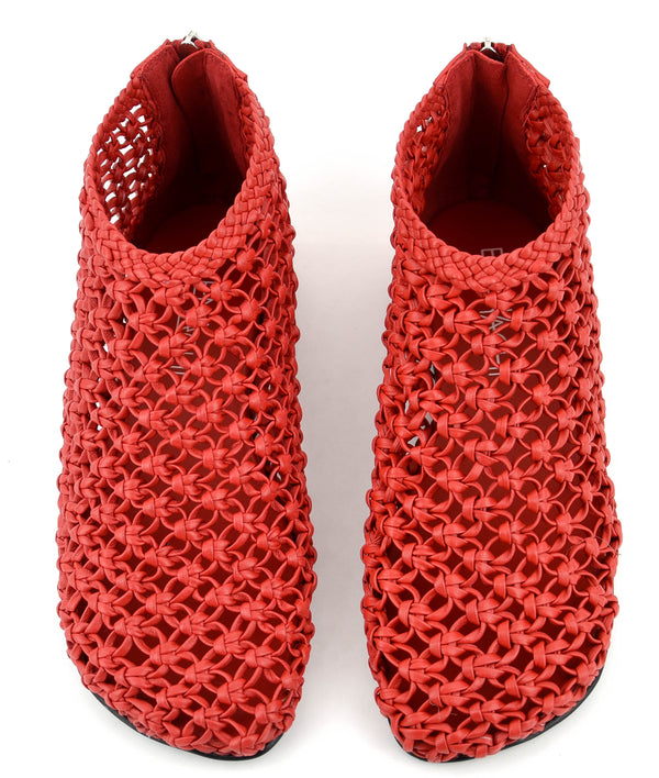 Paul Warmer ELENA IACHI CROCHET BOOTIE ROSSO