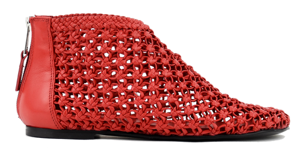 paul warmer ELENA IACHI CROCHET BOOTIE ROSSO