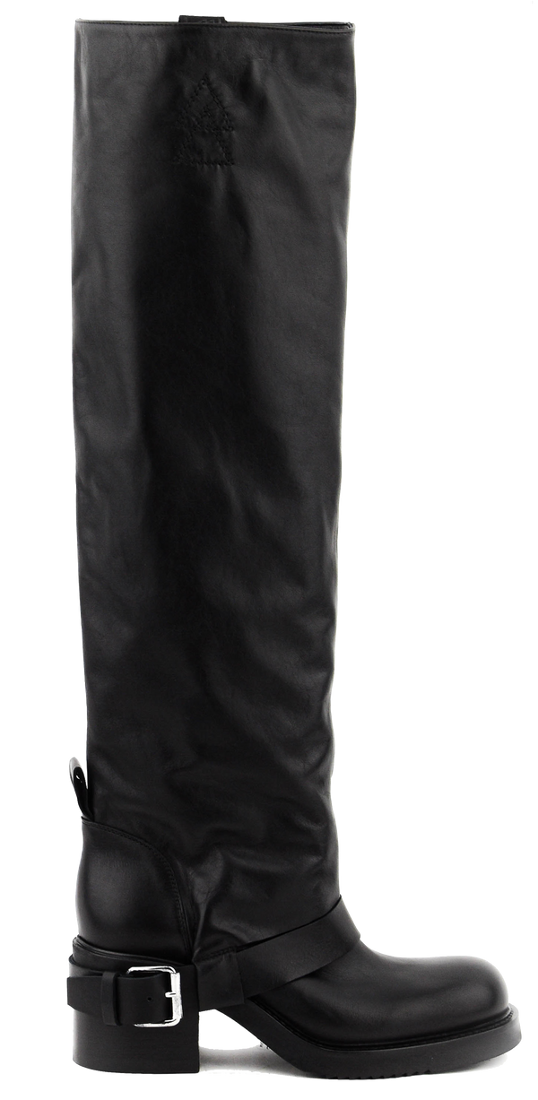 paul warmer ELENA IACHI HOODED BIKER BLACK