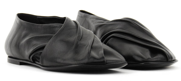 Paul Warmer ELENA IACHI SOFT CROSS LOAFER BLACK