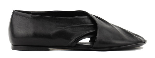 paul warmer ELENA IACHI SOFT CROSS LOAFER BLACK