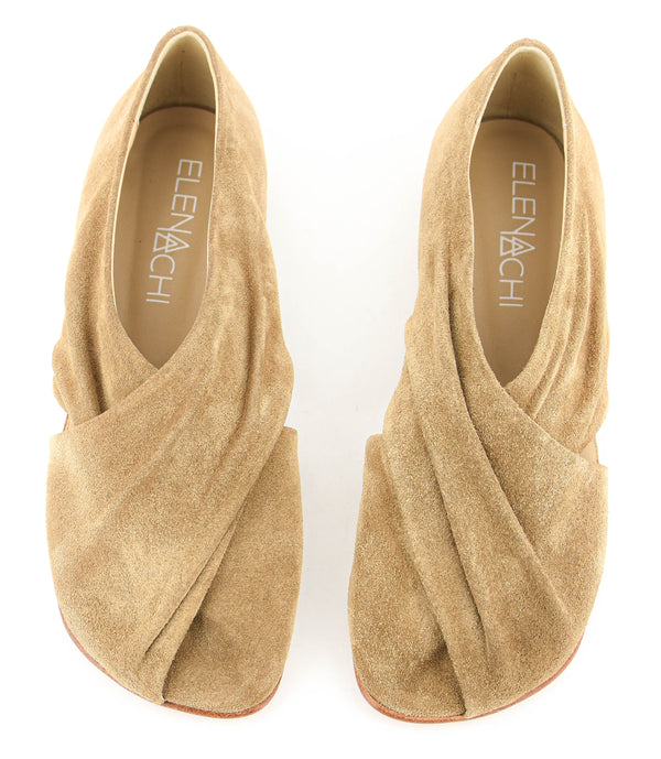 Paul Warmer ELENA IACHI SOFT CROSS LOAFER CAMEL