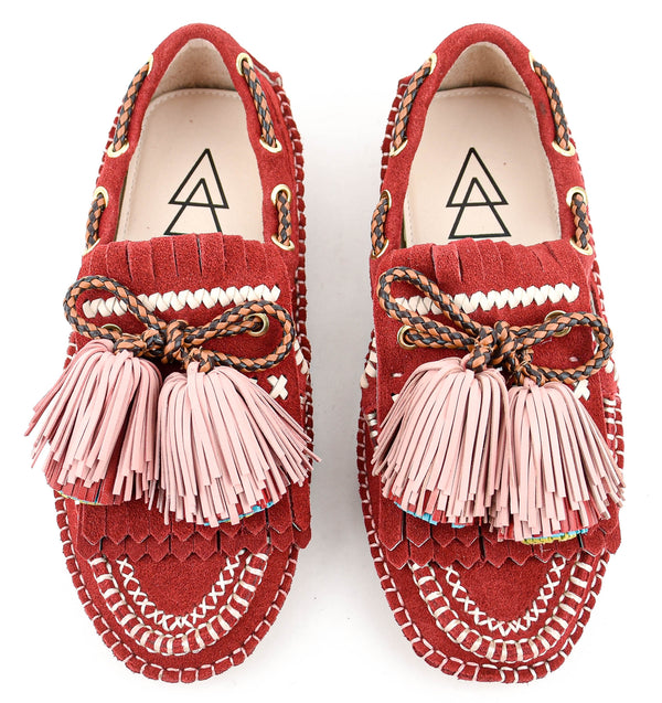 Paul Warmer ELENA IACHI TIBET LOAFER RED