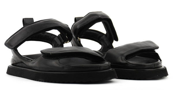 Paul Warmer ELENA IACHI TWO STRAP SANDAL BLACK