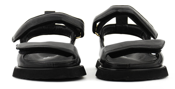 Paul Warmer ELENA IACHI TWO STRAP SANDAL BLACK