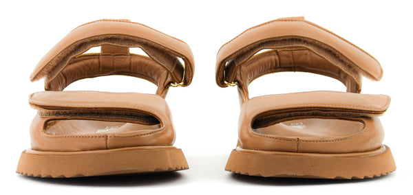 Paul Warmer ELENA IACHI TWO STRAP SANDAL CAMEL