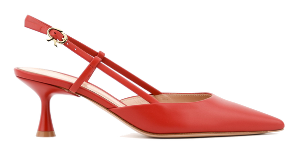 Paul Warmer GIANVITO ROSSI ASCENT SLINBACK 55 RED