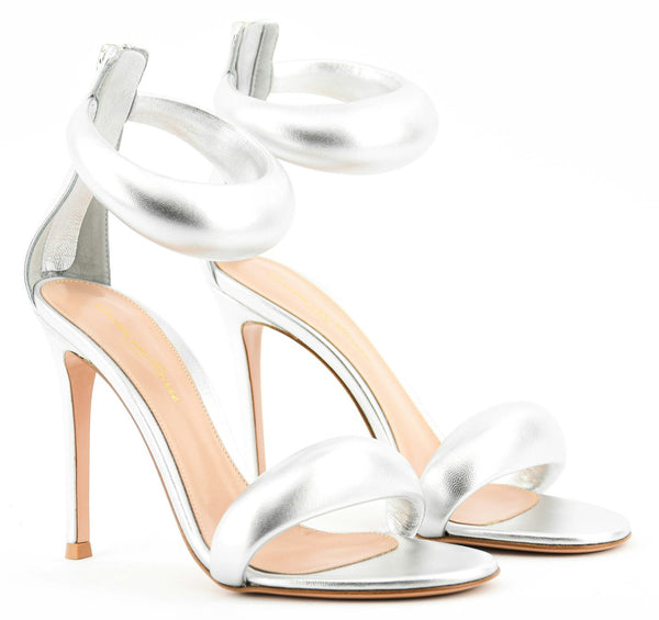 Paul Warmer GIANVITO ROSSI BIJOUX SANDAL SILVER