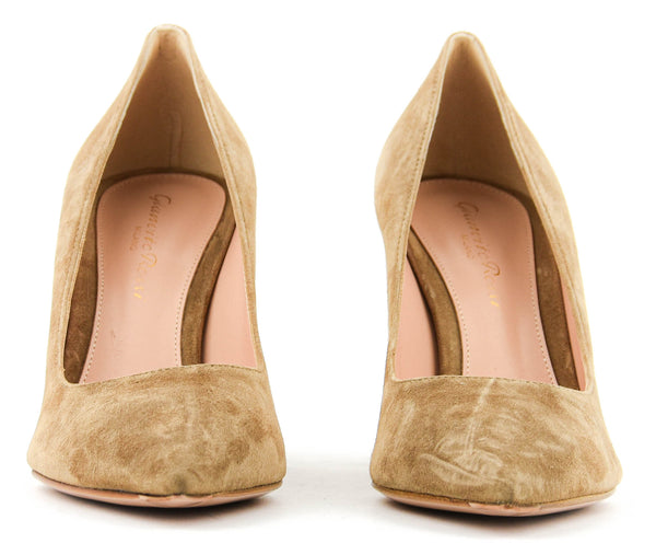 Paul Warmer GIANVITO ROSSI PIPER PUMP 85 CAMEL