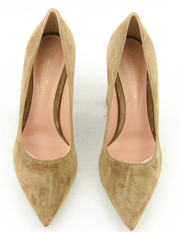 Paul Warmer GIANVITO ROSSI PIPER PUMP 85 CAMEL
