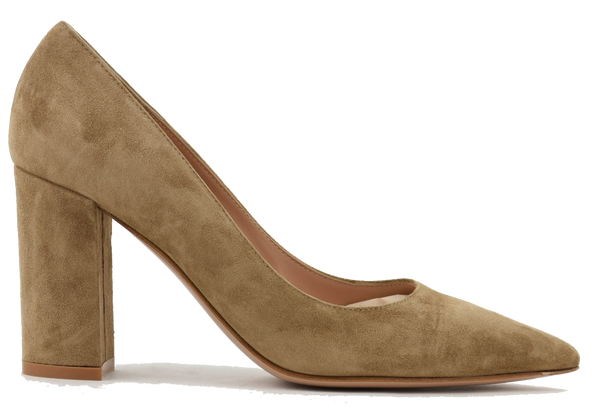 paul warmer GIANVITO ROSSI PIPER PUMP 85 CAMEL