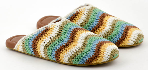 Paul Warmer GIO. BELLA ZIGZAG MULE GREEN