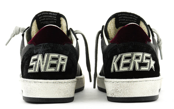 Paul Warmer GOLDEN GOOSE BALLSTAR BLACK SILVER RED