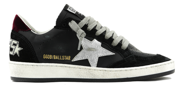 paul warmer GOLDEN GOOSE BALLSTAR BLACK SILVER RED