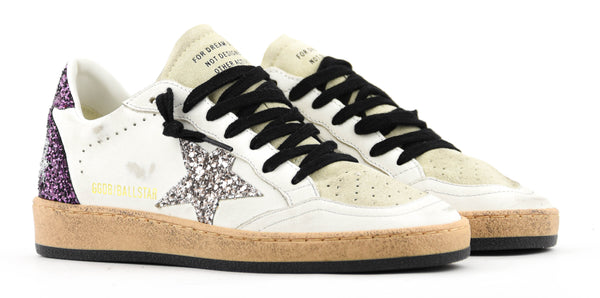 Paul Warmer GOLDEN GOOSE BALLSTAR WHITE BORDEAUX