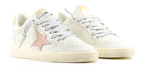 Paul Warmer GOLDEN GOOSE BALLSTAR WHITE PINK