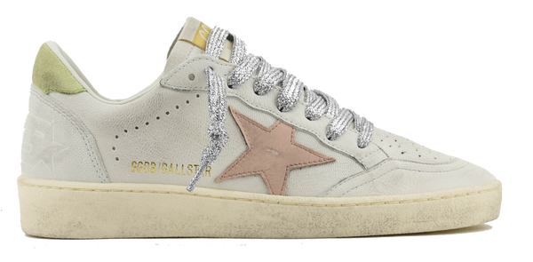 paul warmer GOLDEN GOOSE BALLSTAR WHITE PINK