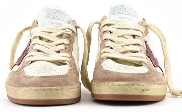 Paul Warmer GOLDEN GOOSE BALLSTAR WHITE RED PINK