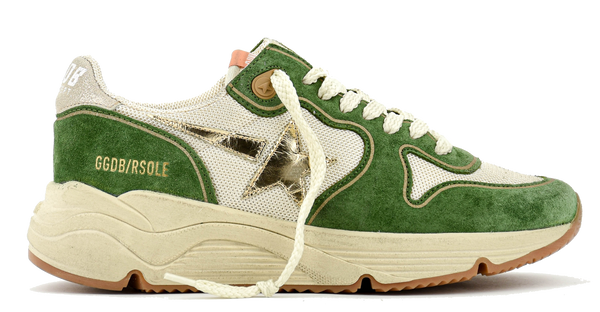 paul warmer GOLDEN GOOSE RUNNING SOLE WHITE GREEN
