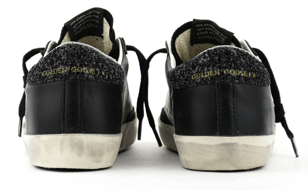 Paul Warmer GOLDEN GOOSE SUPER STAR BLACK GLITTER