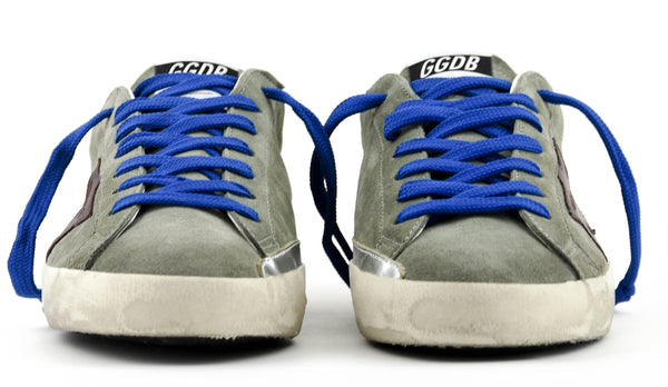 Paul Warmer GOLDEN GOOSE SUPERSTAR GREEN BURGUNDY