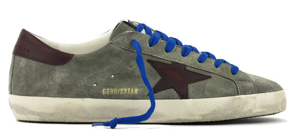 paul warmer GOLDEN GOOSE SUPERSTAR GREEN BURGUNDY