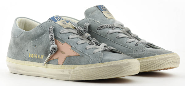 Paul Warmer GOLDEN GOOSE SUPERSTAR GREY BLUE PINK