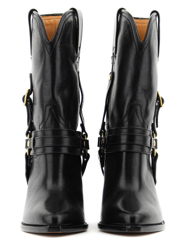 Paul Warmer ISABEL MARANT LYKA BOOTS BLACK