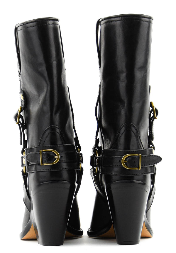 Paul Warmer ISABEL MARANT LYKA BOOTS BLACK