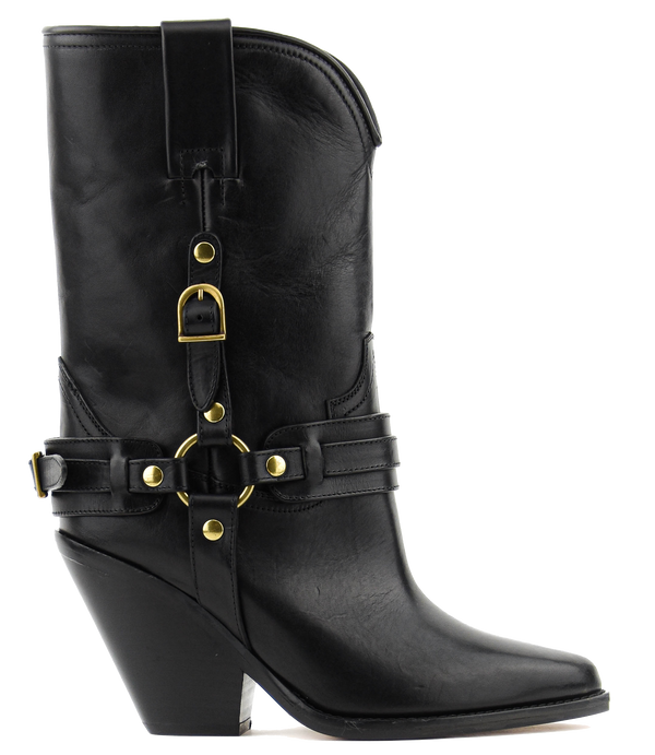 paul warmer ISABEL MARANT LYKA BOOTS BLACK
