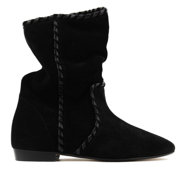 paul warmer ISABEL MARANT STAENI SHORT BOOT BLACK