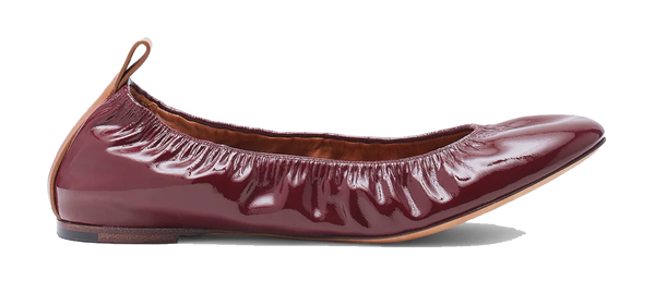 paul warmer LANVIN BALLERINA BORDEAUX