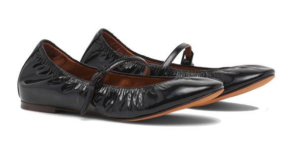 Paul Warmer LANVIN BALLERINA STRAP BLACK