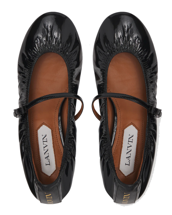 Paul Warmer LANVIN BALLERINA STRAP BLACK