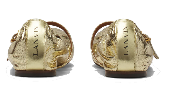 Paul Warmer LANVIN BALLERINA STRAP GOLD