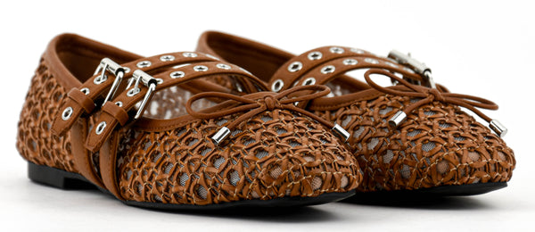 Paul Warmer LOAFER ANNA BALLERINA COGNAC