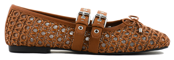 paul warmer LOAFER ANNA BALLERINA COGNAC