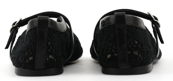 Paul Warmer LOAFER SALLY CROCHET BALLERINA BLACK