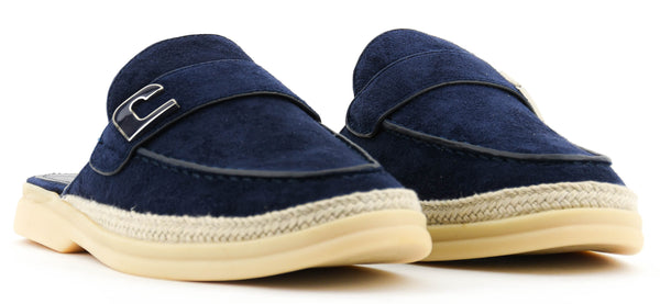 Paul Warmer LOLA CRUZ RHODES MULE NAVY BLUE