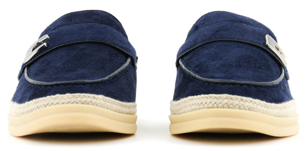 Paul Warmer LOLA CRUZ RHODES MULE NAVY BLUE