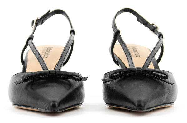 Paul Warmer LOLA CRUZ SATINA 55 SLINGBACK BLACK