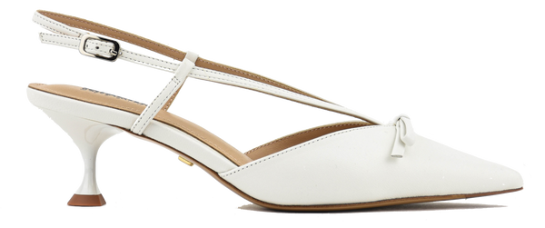 paul warmer LOLA CRUZ SATINA 55 SLINGBACK WHITE