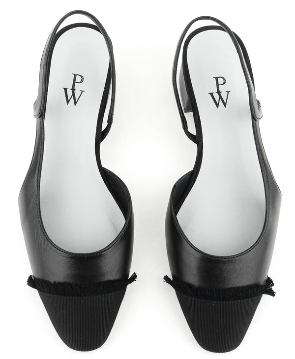 Paul Warmer PAUL WARMER LOULOU SLINGBACK BALLERINA BLACK