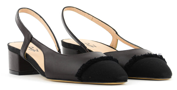 Paul Warmer PAUL WARMER LOULOU SLINGBACK BALLERINA DARK BROWN