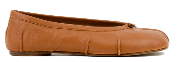 paul warmer MAISON MARGIELA TABI BALLERINA COGNAQ