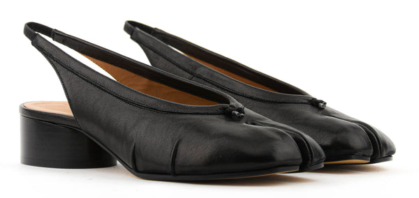 Paul Warmer MAISON MARGIELA TABI SLINGBACK BLACK