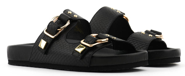 Paul Warmer MAKRIS BIRK BLACK SNAKE